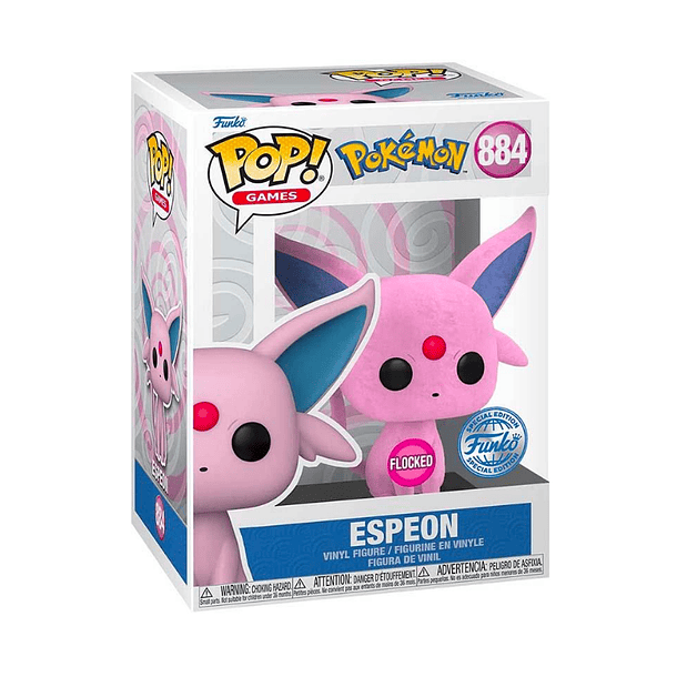 Funko Pop! Games #0884 - Pokemon: Espeon (Flocked)