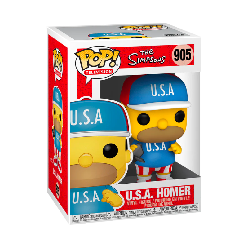 Funko Pop! Television #0905 - The Simpsons: U.S.A. Homer 1
