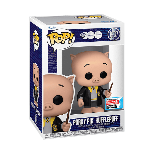 Funko Pop! #1337 - Warner Bros. 100: Porky Pig Hufflepuff (Harry Potter)