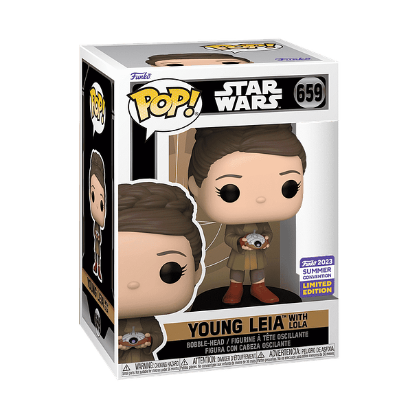 Funko Pop! #0659 - Star Wars: Young Leia with Lola