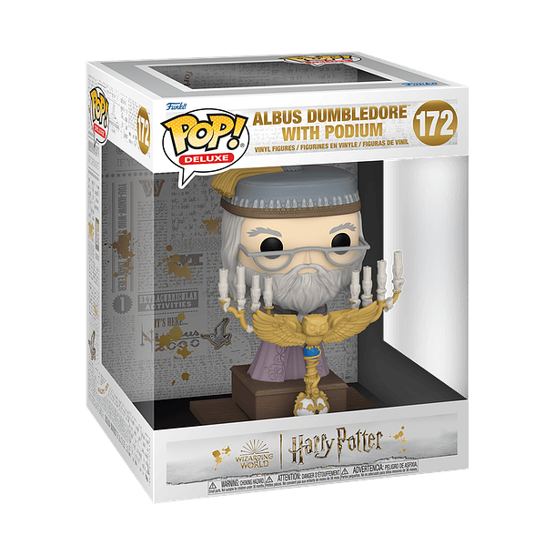 (PROXIMAMENTE) Funko Pop! #0172 - Harry Potter: Albus Dumbledore with Podium (Deluxe)