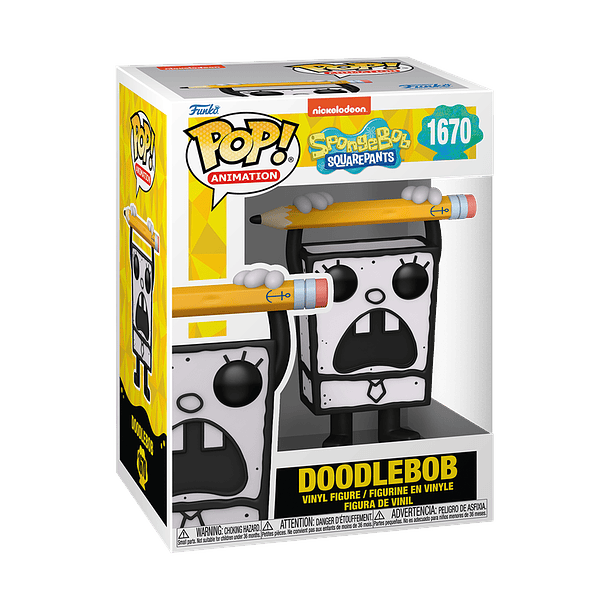 (PREVENTA) Funko Pop! Animation #1670 - Bob Esponja: DoodleBob (Trazo)