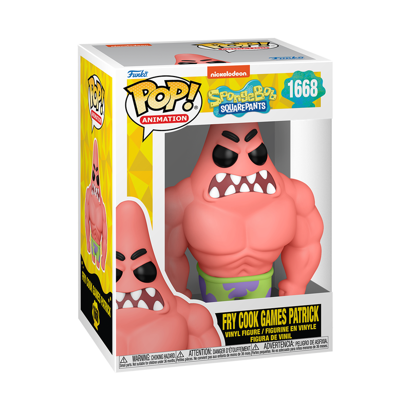 Funko Pop! Animation #1668 - Bob Esponja: Fry Cook Games Patrick (Patricio Olimpiada de los Freidores) 1