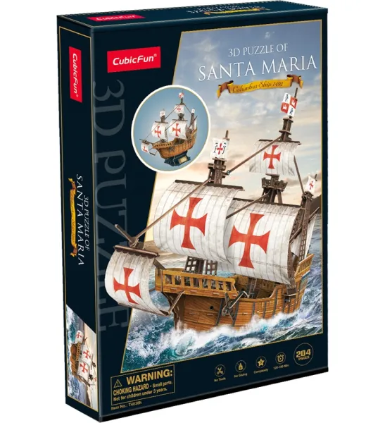 CubicFun - Barco Santa Maria (Puzzle 3D - 204 piezas) 1