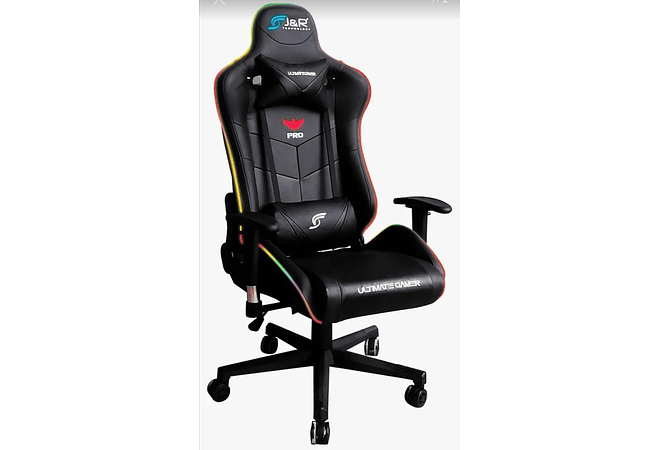 Silla Gamer J&R RGB negra