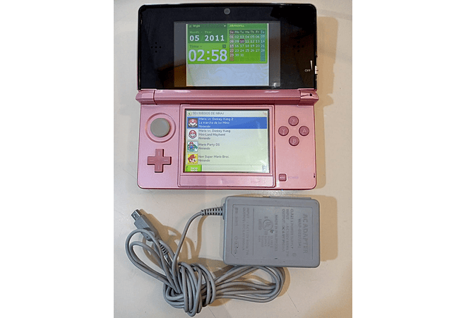 Nintendo 3ds Rosa con R4+50 juegos incorporados