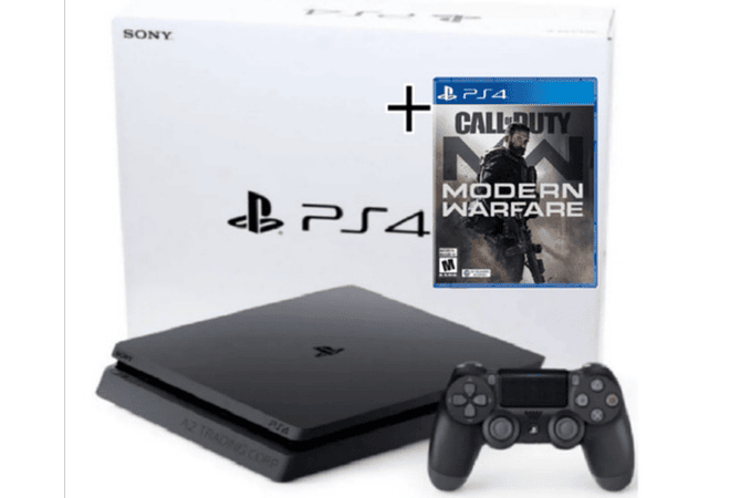 PS4 Slim 1tb + Juego Fisico call duty Modern Español Modern Warfare