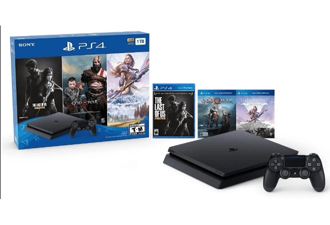 PS4 slim 1Tb + 3 juegos fisicos