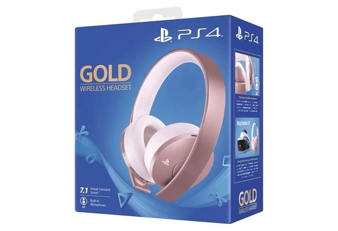AURICULARES DIADEMA SONY GOLD WIRELESS PS4