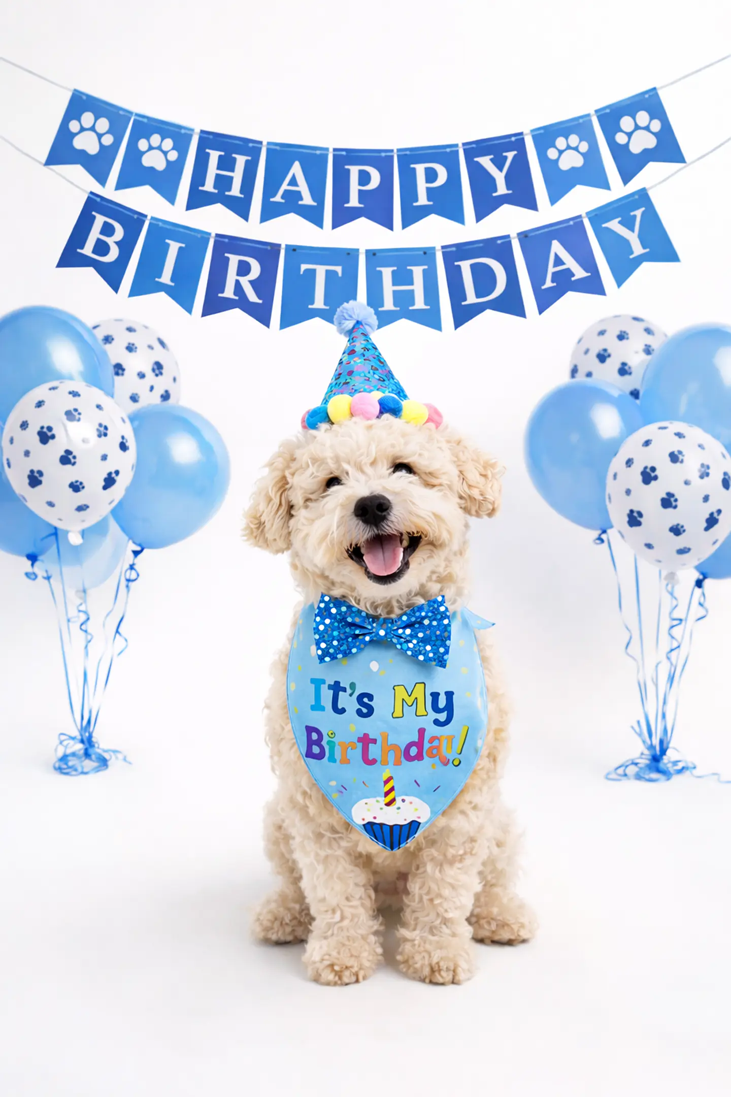 Set de cumpleaños 🐶💙 1