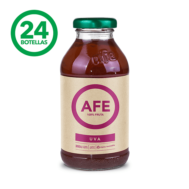 JUGO DE UVA: 24 BOTELLAS AFE 300 ML