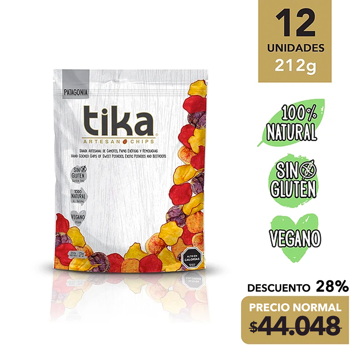 TIKA PATAGONIA: 12 unidades 212 grs 1