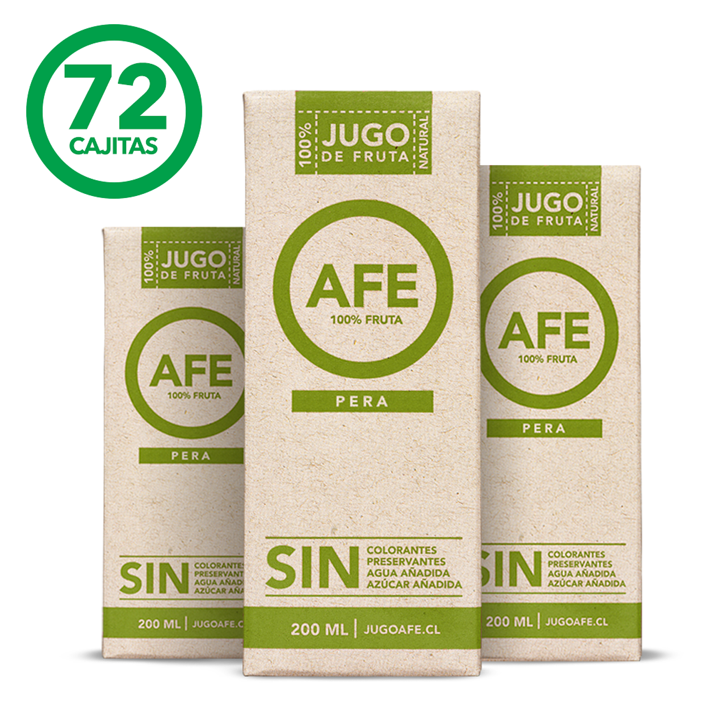 JUGO DE PERA: 72 TETRA PACK AFE 200 ML 1