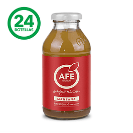 JUGO DE MANZANA ORGÁNICA: CAJA 24 BOTELLAS AFE 300 ML