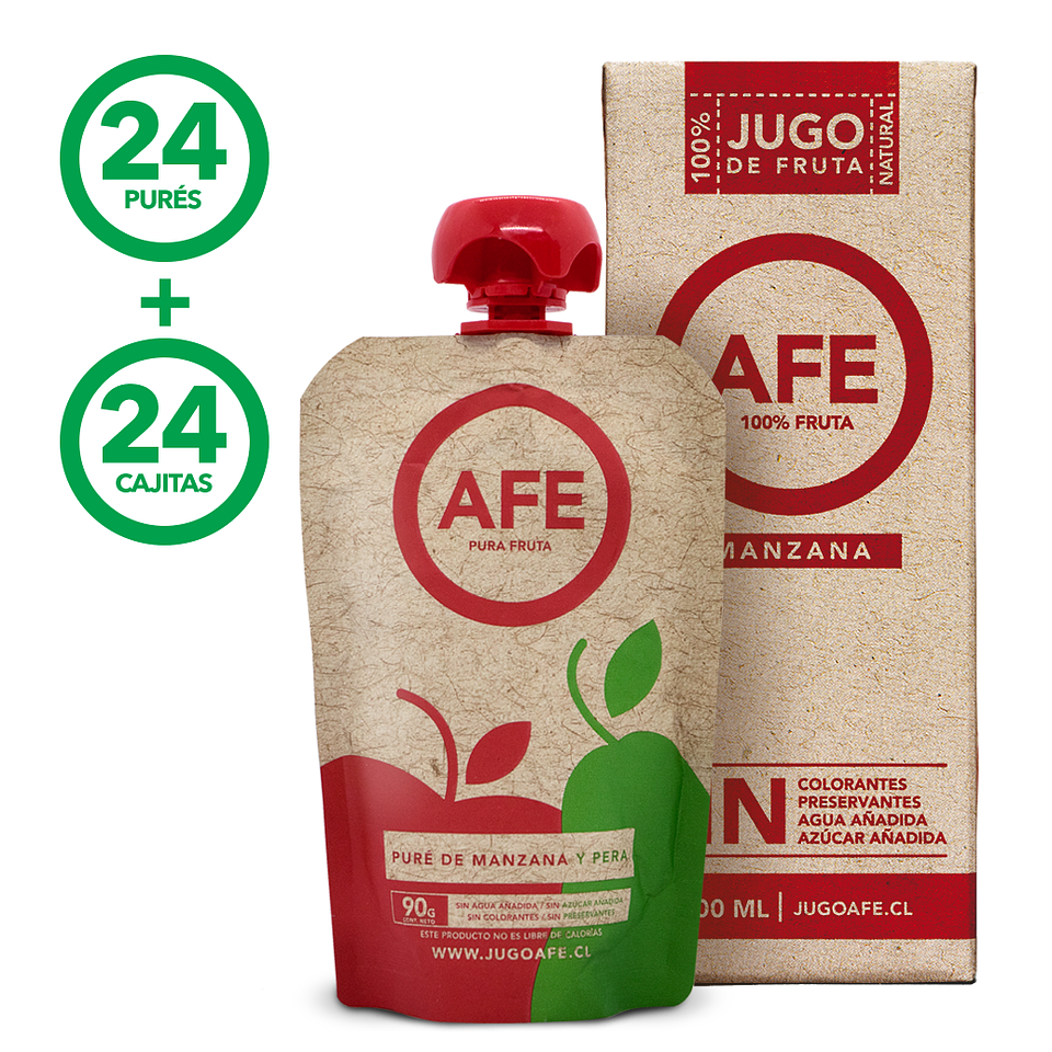 24 Cajitas Manzana + 24 Puré Manzana y Pera 1
