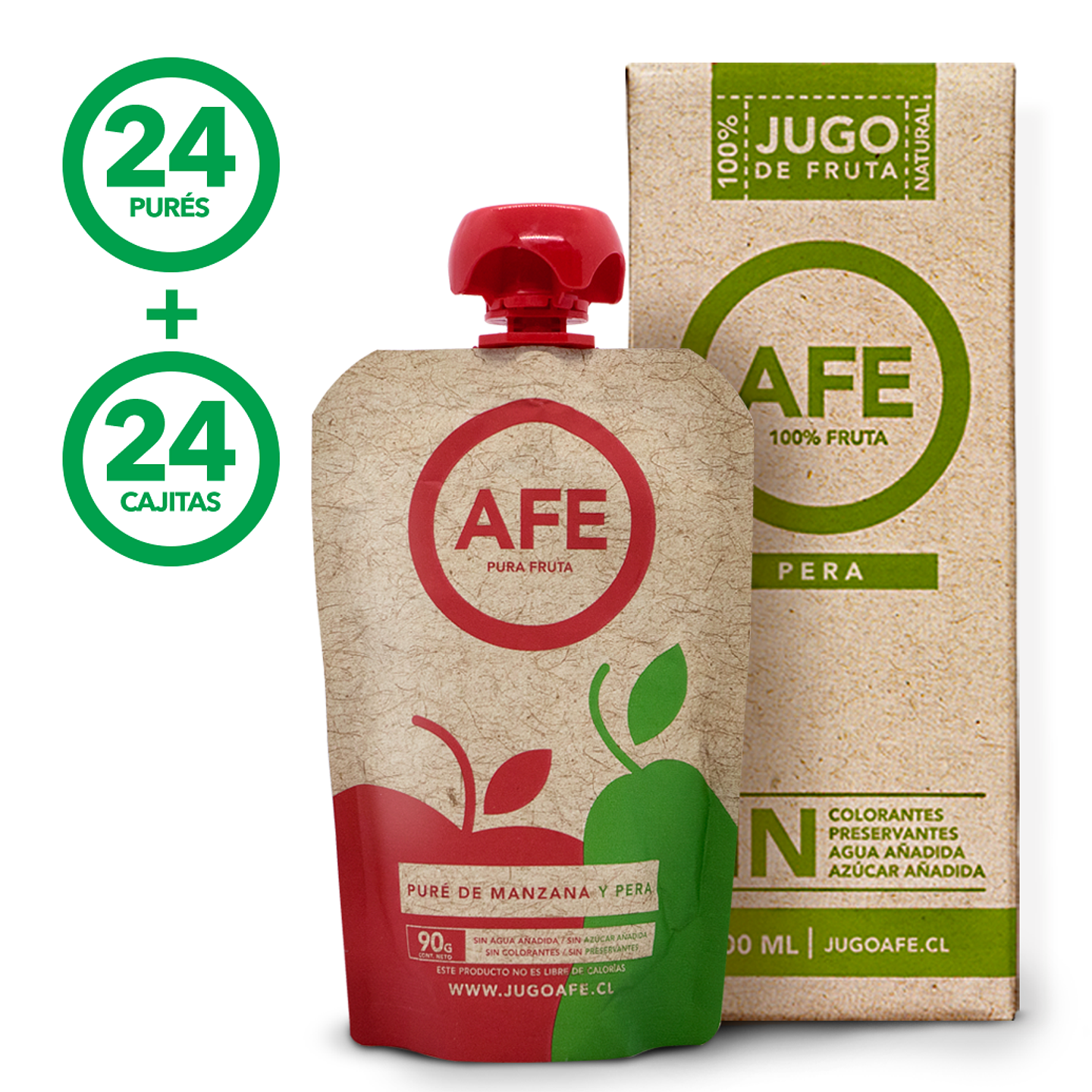 24 Cajitas Pera + 24 Puré de Manzana y Pera 1