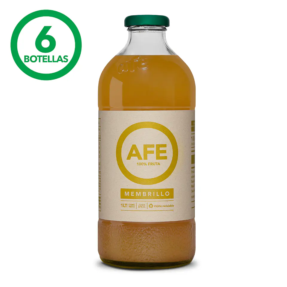 JUGO DE MEMBRILLO: 6 BOTELLAS AFE 1 LITRO 1