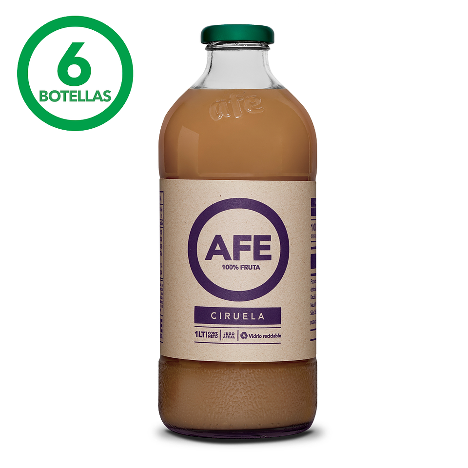 JUGO DE CIRUELA: 6 BOTELLAS AFE 1 LITRO 1