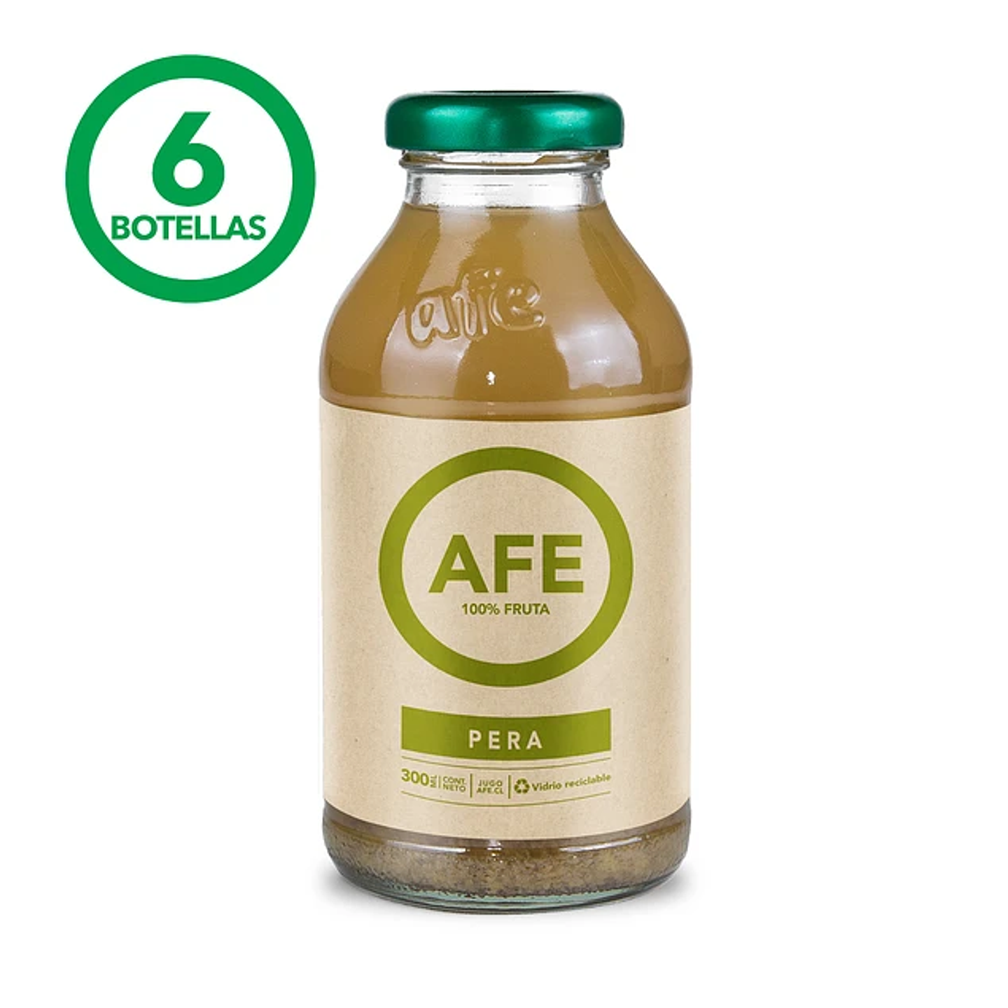 JUGO DE PERA: 6 BOTELLAS AFE 300 ML 1