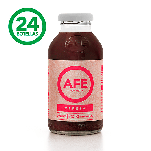 JUGO DE CEREZA: 24 BOTELLAS AFE 300 ml