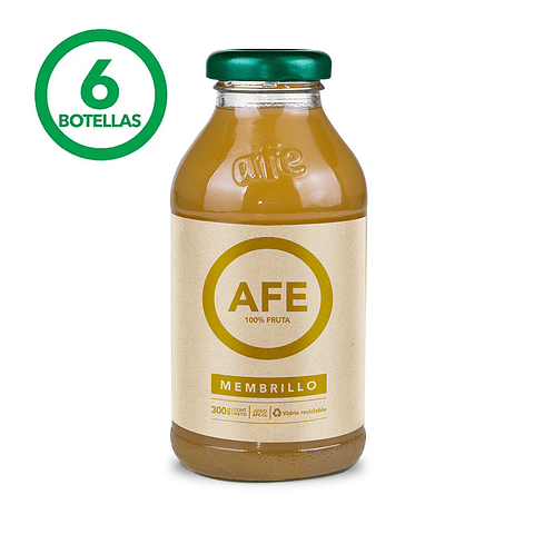 JUGO DE MEMBRILLO: 6 BOTELLAS AFE 300 ML