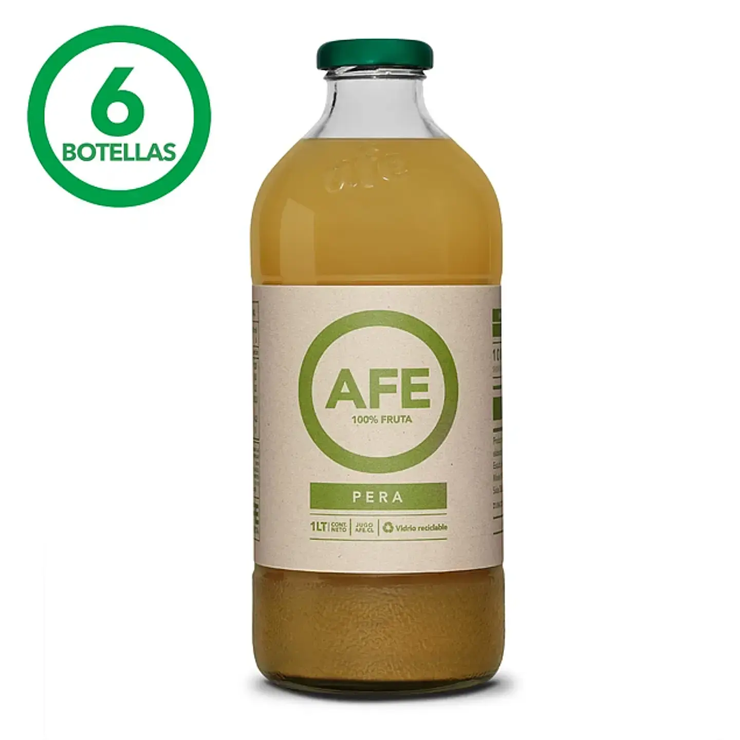 JUGO DE PERA: 6 BOTELLAS AFE 1 LITRO 1