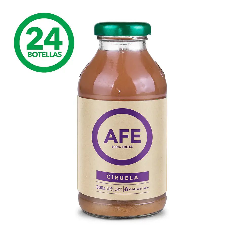 JUGO DE CIRUELA: 24 BOTELLAS AFE 300 ML 1