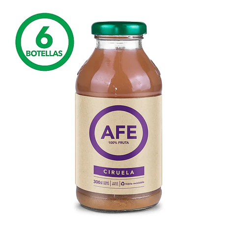 JUGO DE CIRUELA: 6 BOTELLAS AFE 300 ML