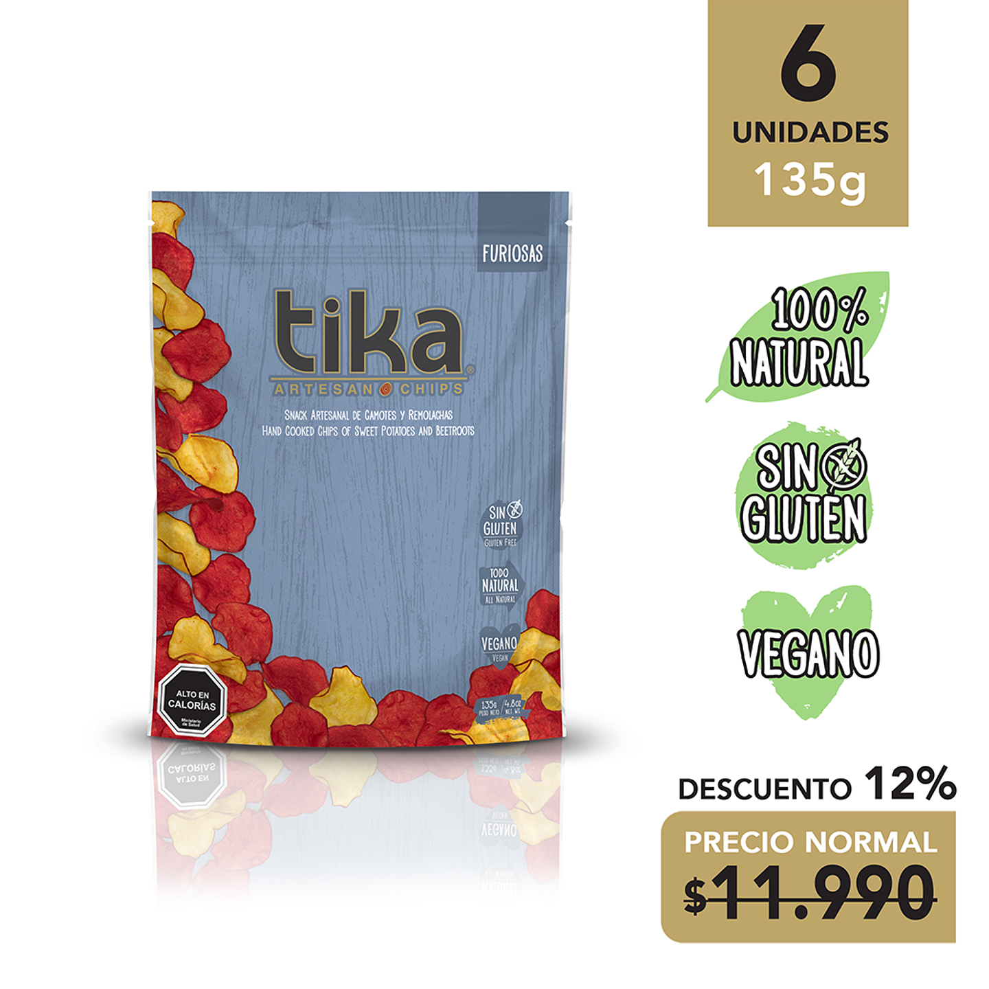 TIKA FURIOSAS: 6 unidades 135 grs 1