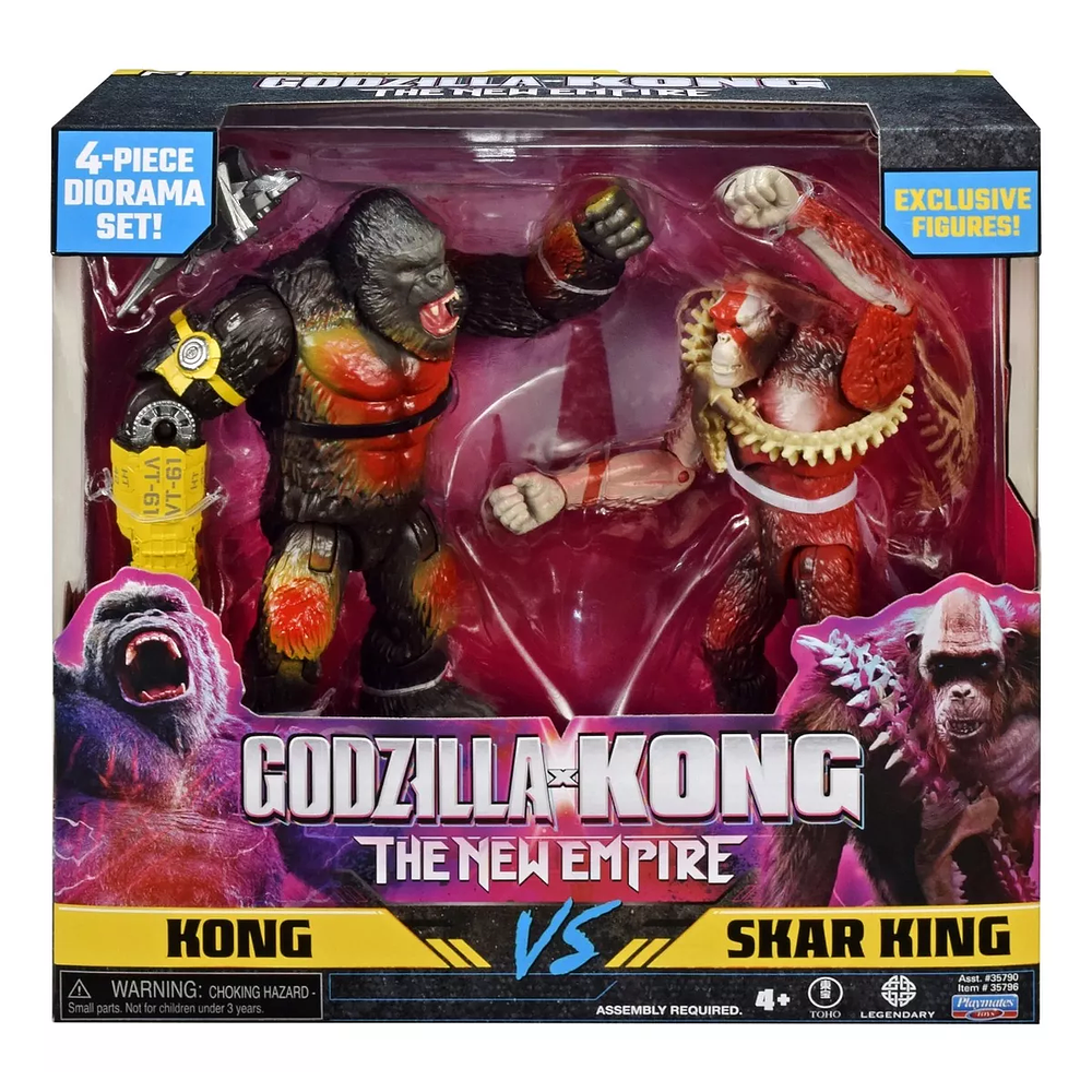 Figura Godzilla Vs Kong The New Empire pack Kong Vs Skar King