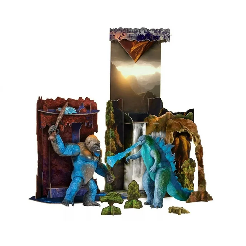  Godzilla Vs Kong Monsterverse Hollow Earth Juego de 6 pulgadas [Juego de figuras y dioramas]