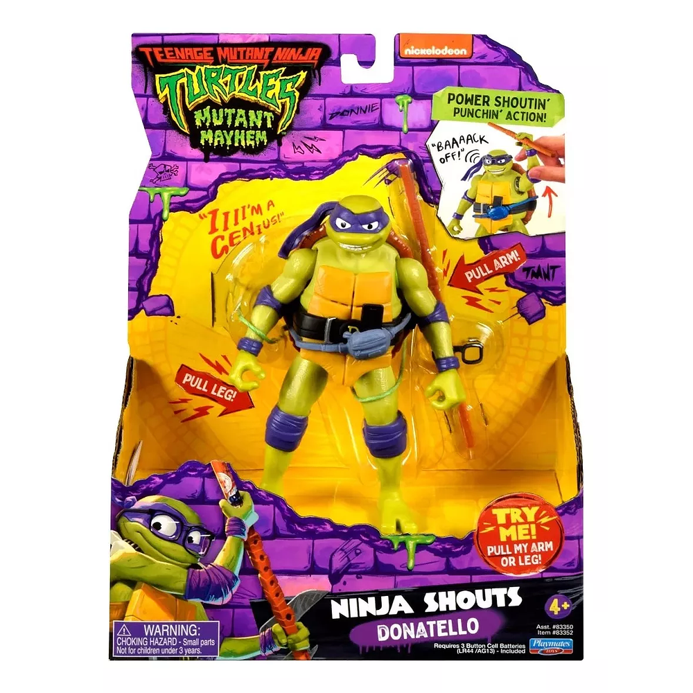 Figura Con Sonido Donatello - Tortugas Ninja Mutant Mayhem