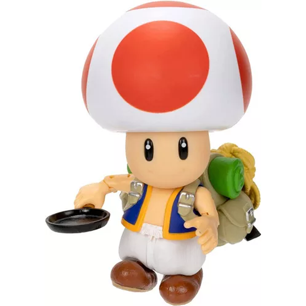 figura de Super Mario Bros Movie Toad Con Sarten 10cm Jakks Pacific