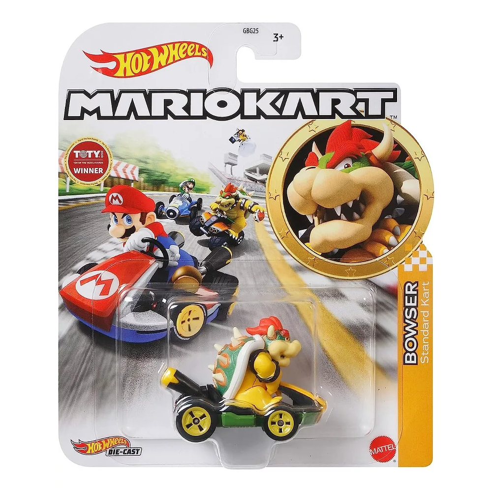 Hot Wheels Mario Kart Bowser Standard Kart