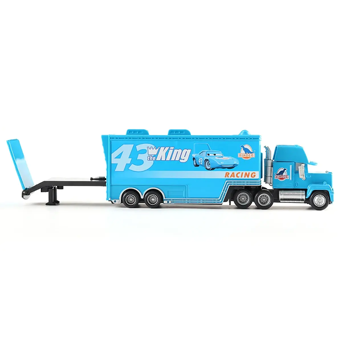 Pack De Set Cars De Disney Rey Dinoco Auto + Camion