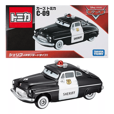 isney Pixar Cars Auto Basicos 1:55 Sheriff Cars Tomica C-09 nuevo en caja takara tommy 