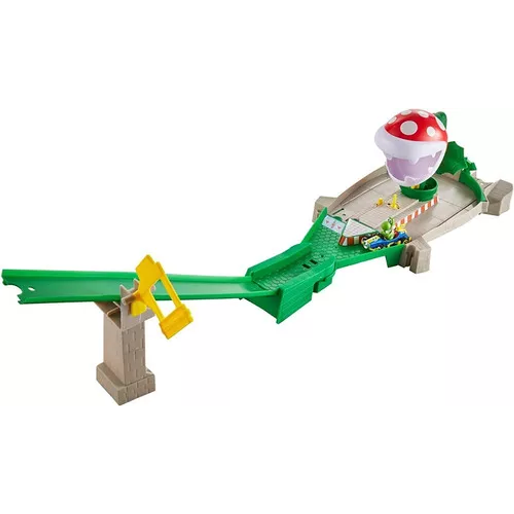 Pista Mario Hot Wheels Mariokart Rampa Piraña Yoshi 