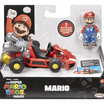 Super Mario Bros. La Pelicula, Mario Kart Racer Con Figura Color Rojo