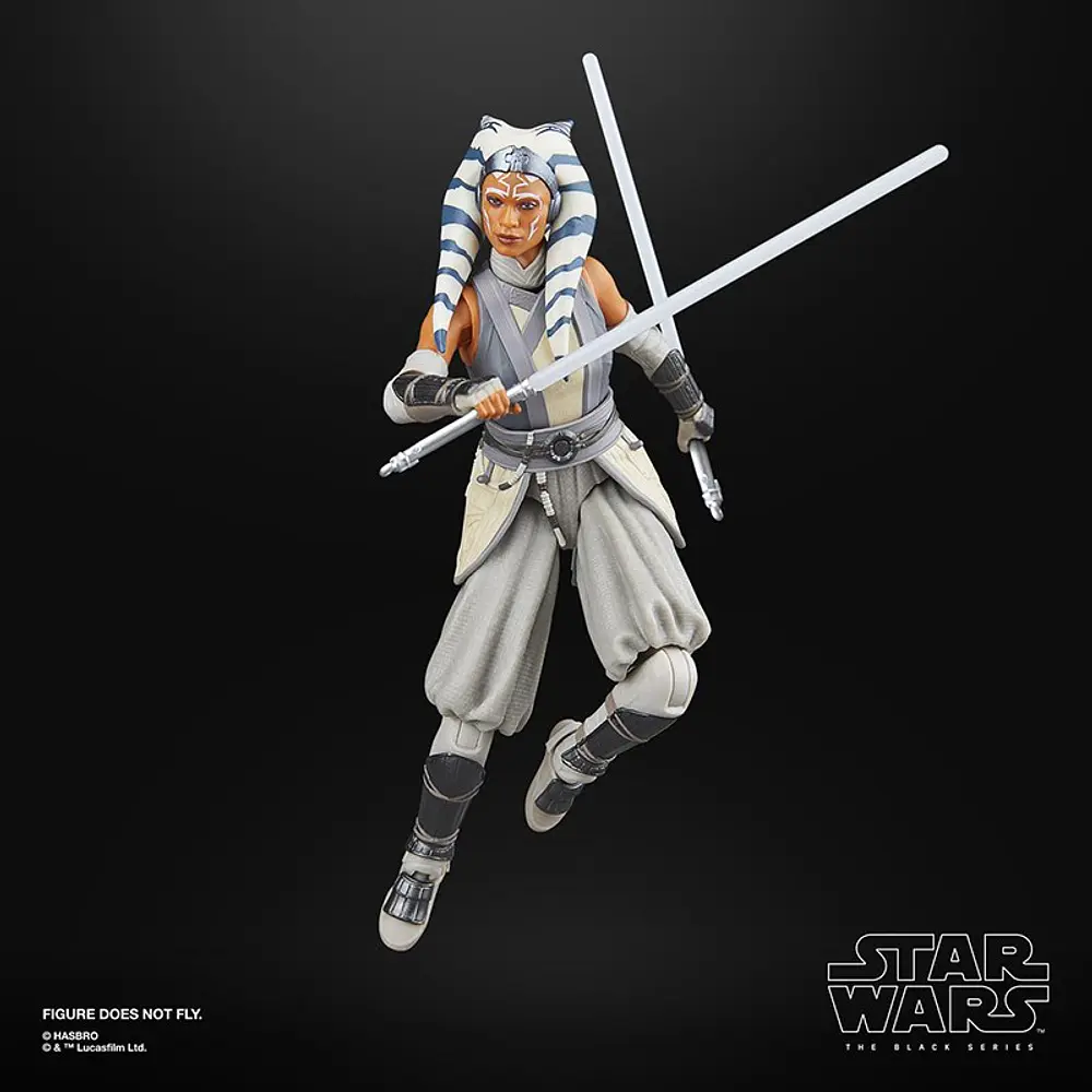 Star Wars The Black Series – Action Figure Ahsoka Tano (Peridea) 15 Cm, Con Spade Laser, Collezionabile, Dai 4 Anni