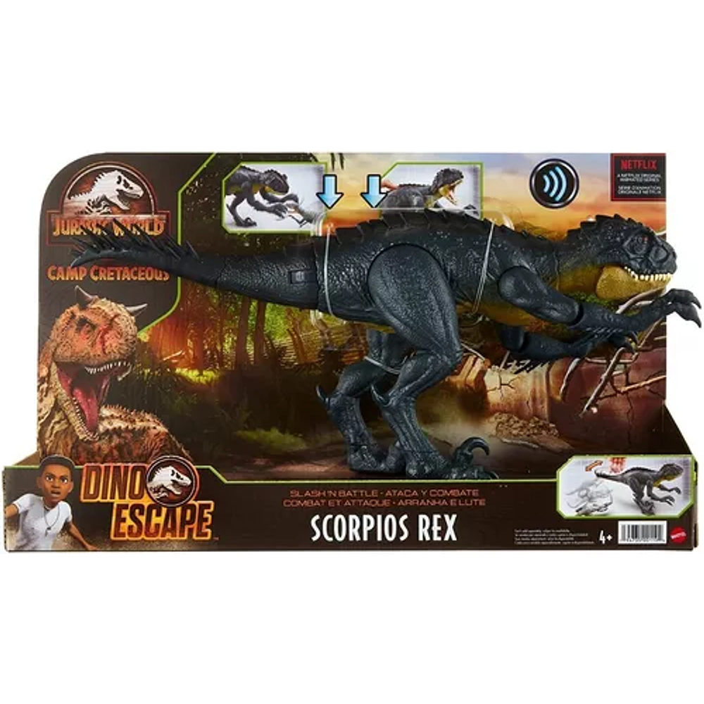 Scorpios Rex Jurassic World Dino Escape Sonidos Y Movimiento