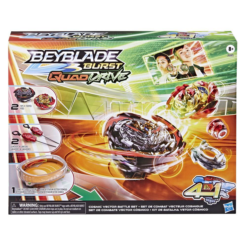 BEYBLADE BURST QUAD DRIVE SET DE BATALLA VECTOR CÓSMICO