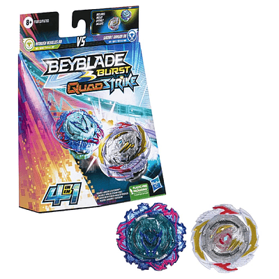 BEYBLADE BURST QUAD STRIKE 4 EN 1 DUAL PACK SURTIDO