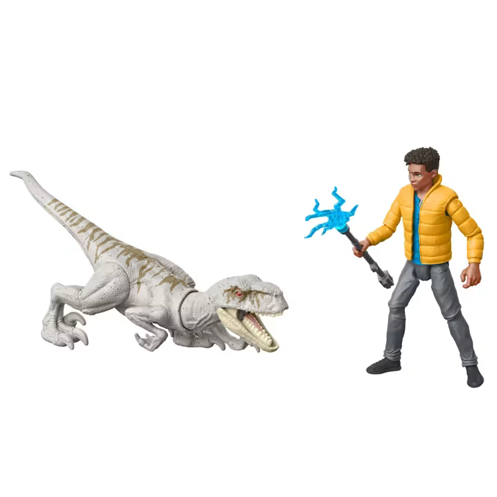 Jurassic World: Chaos Theory Storypack, figuras de Darius y Atrociraptor Ghost