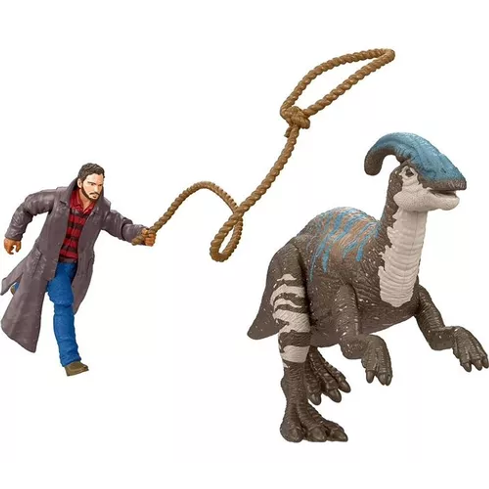 Jurassic World Dominion Pack Owen & Parasaurolophus Mattel