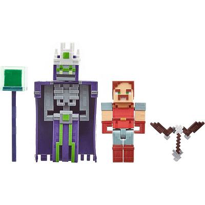 Minecraft Dungeons pack de Figuras de batalla HAL y NAMELESS ONE