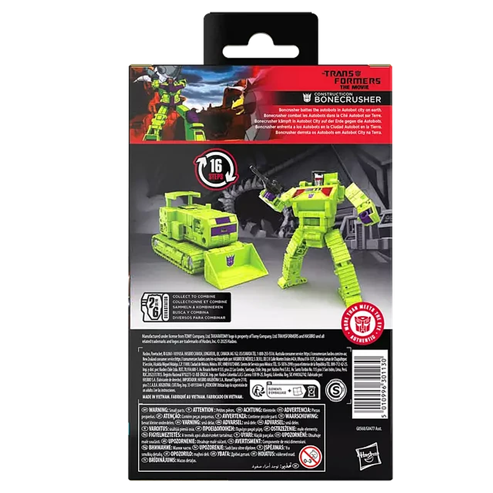 (Preventa) Constructicon Bonecrusher: The Movie - Transformers Studio Series Deluxe Class