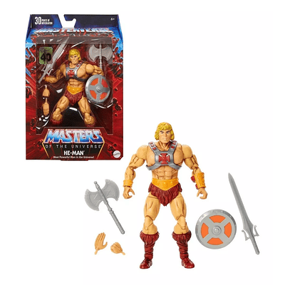 Masters of the Universe Masterverse - Figura de acción de He-Man, figura del 40 aniversario 