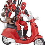 Figura de Deadpool CORP Marvel Legends con scooter