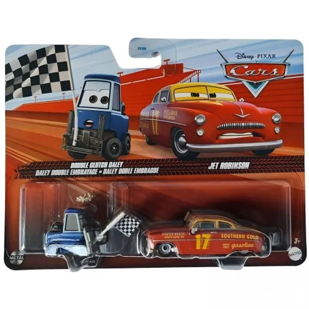 Mattel Disney Cars Disney Pixar  Cars 2-Pack Double Clutch & Jet Robinson