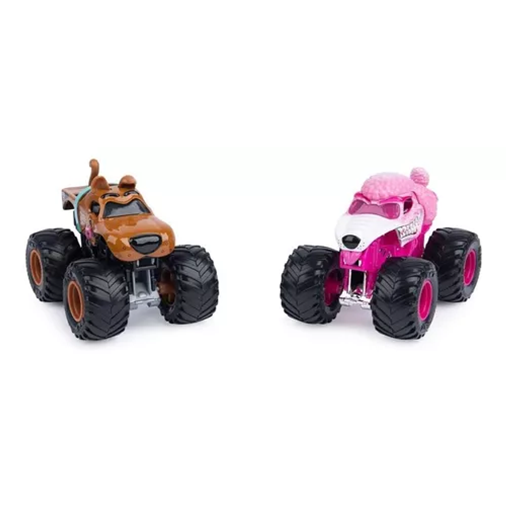 Monster Jam Pack Doble Escooby-doo V/s Monster Mutt 1/64